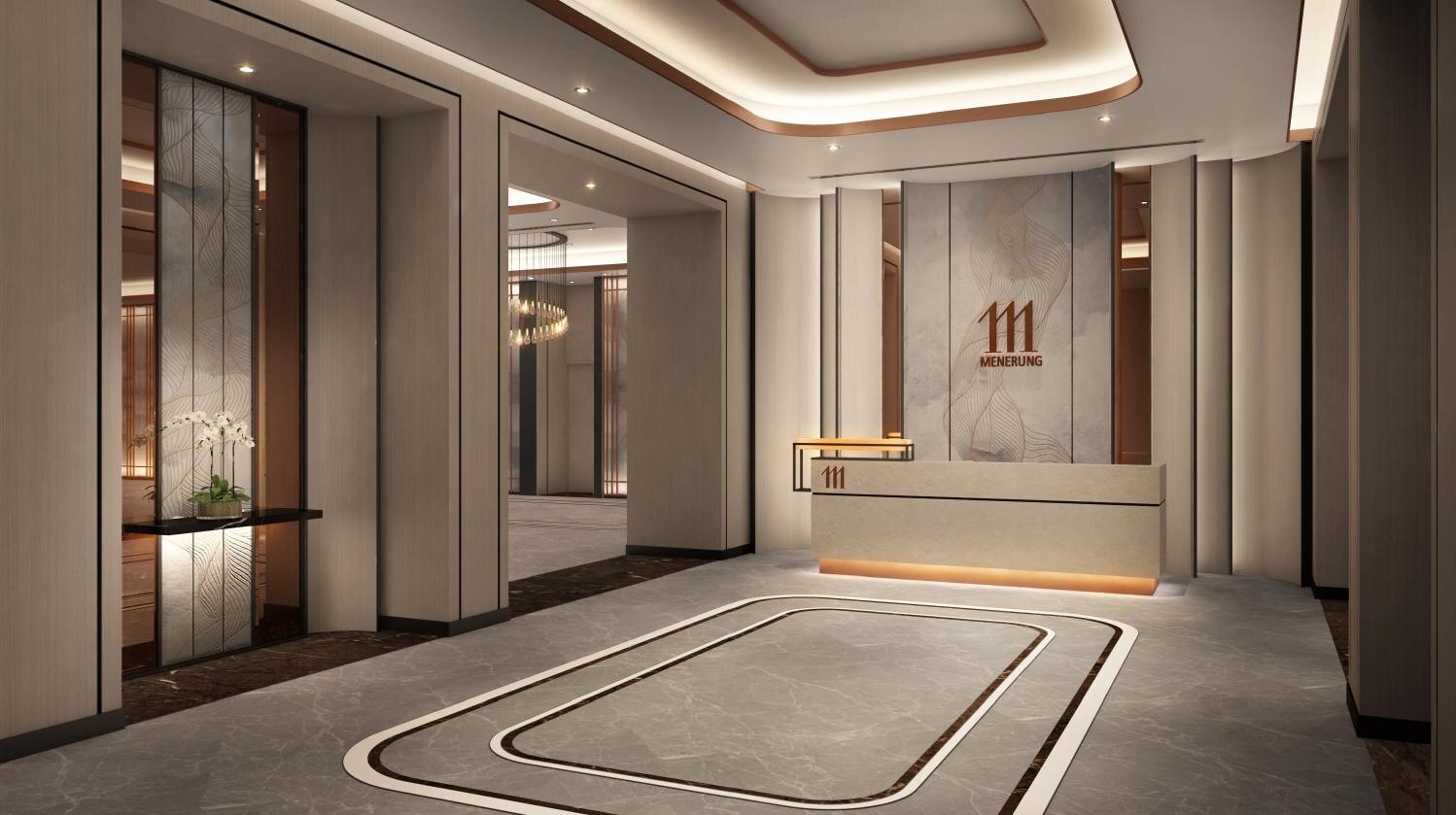 Arrival lobby artist impression