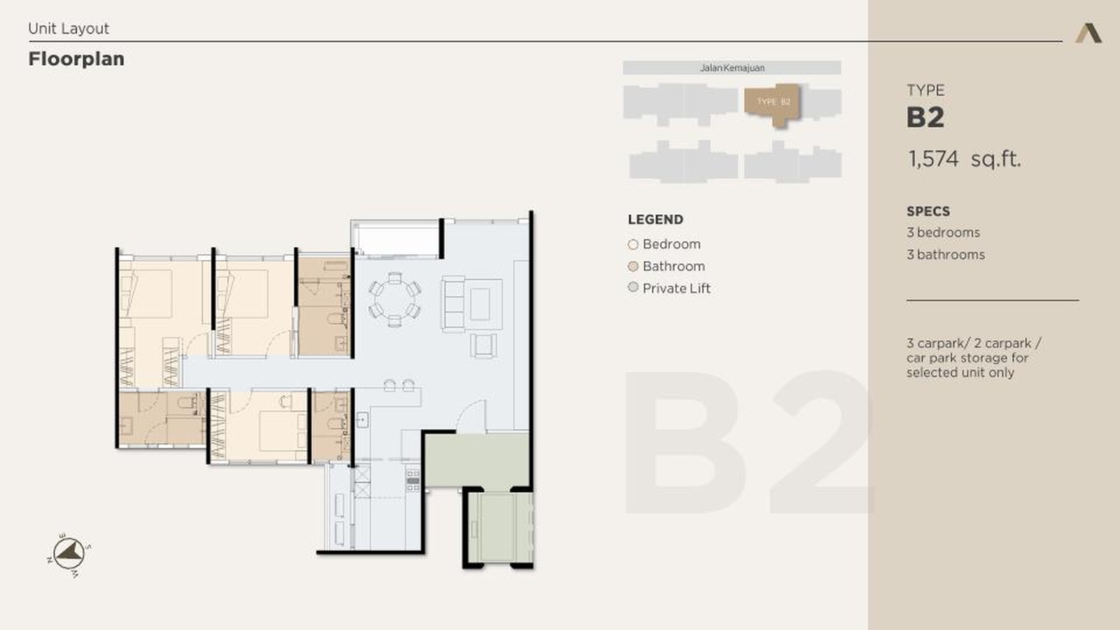 Type B2 floor plan