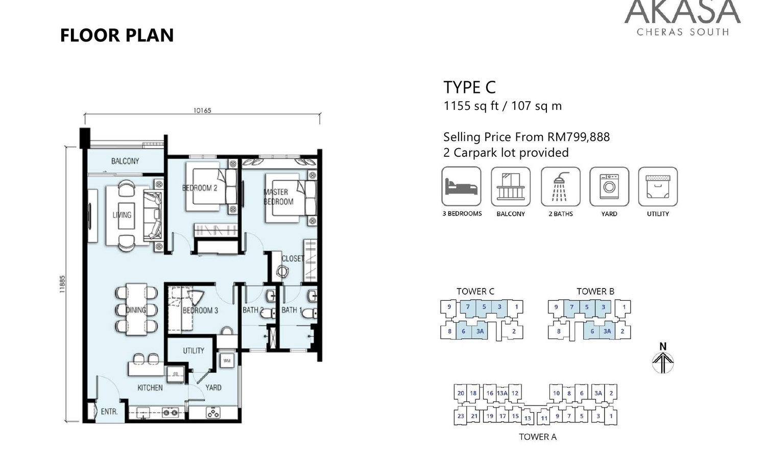Type C floor plan