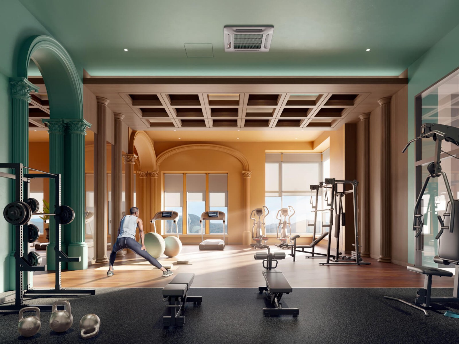 Sky gymnasium