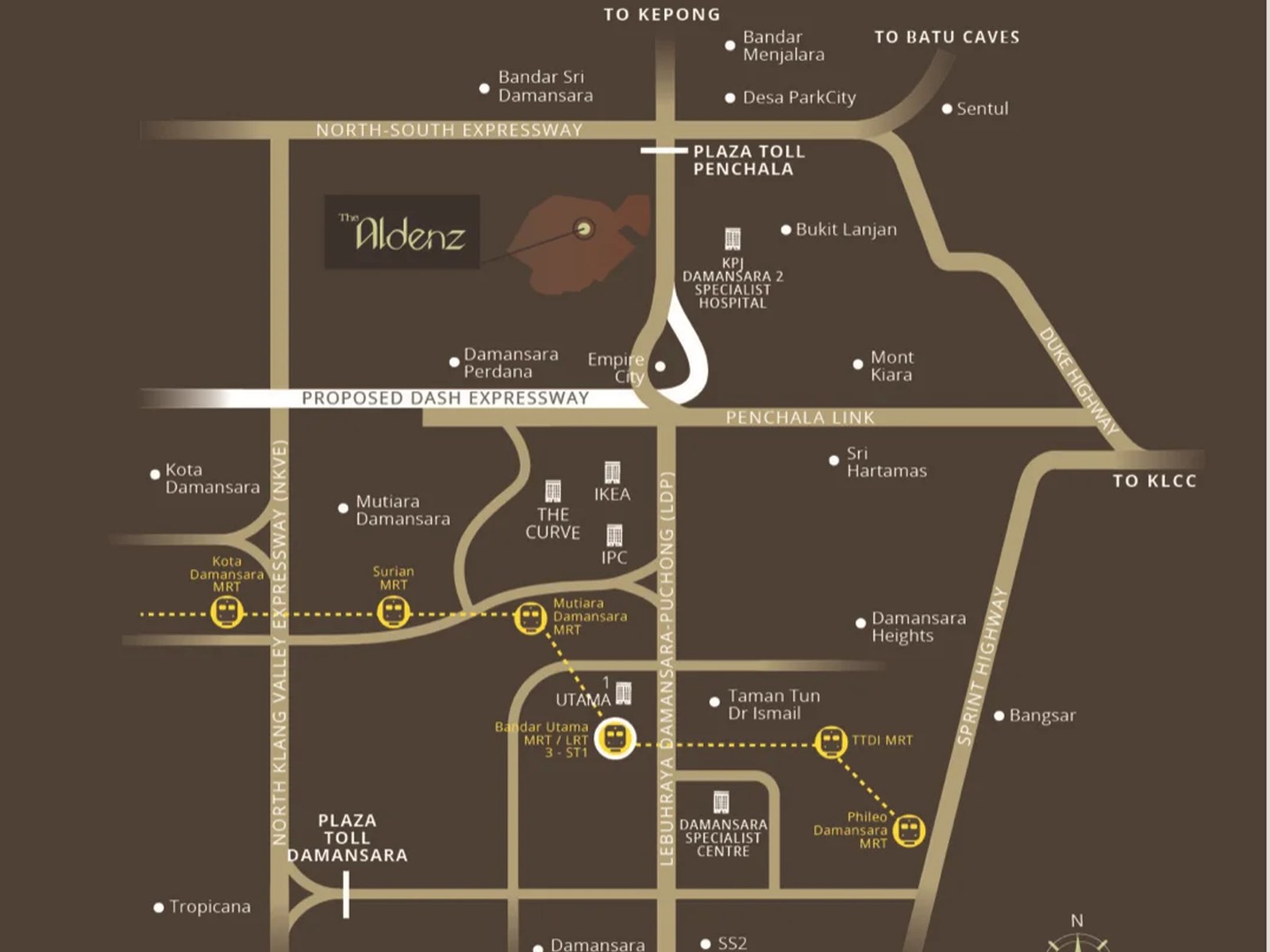 The Aldenz Damansara Perdana location map