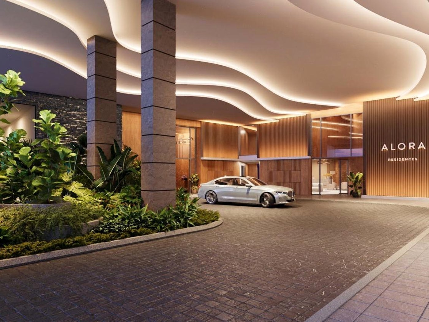 Grand lobby arrival
