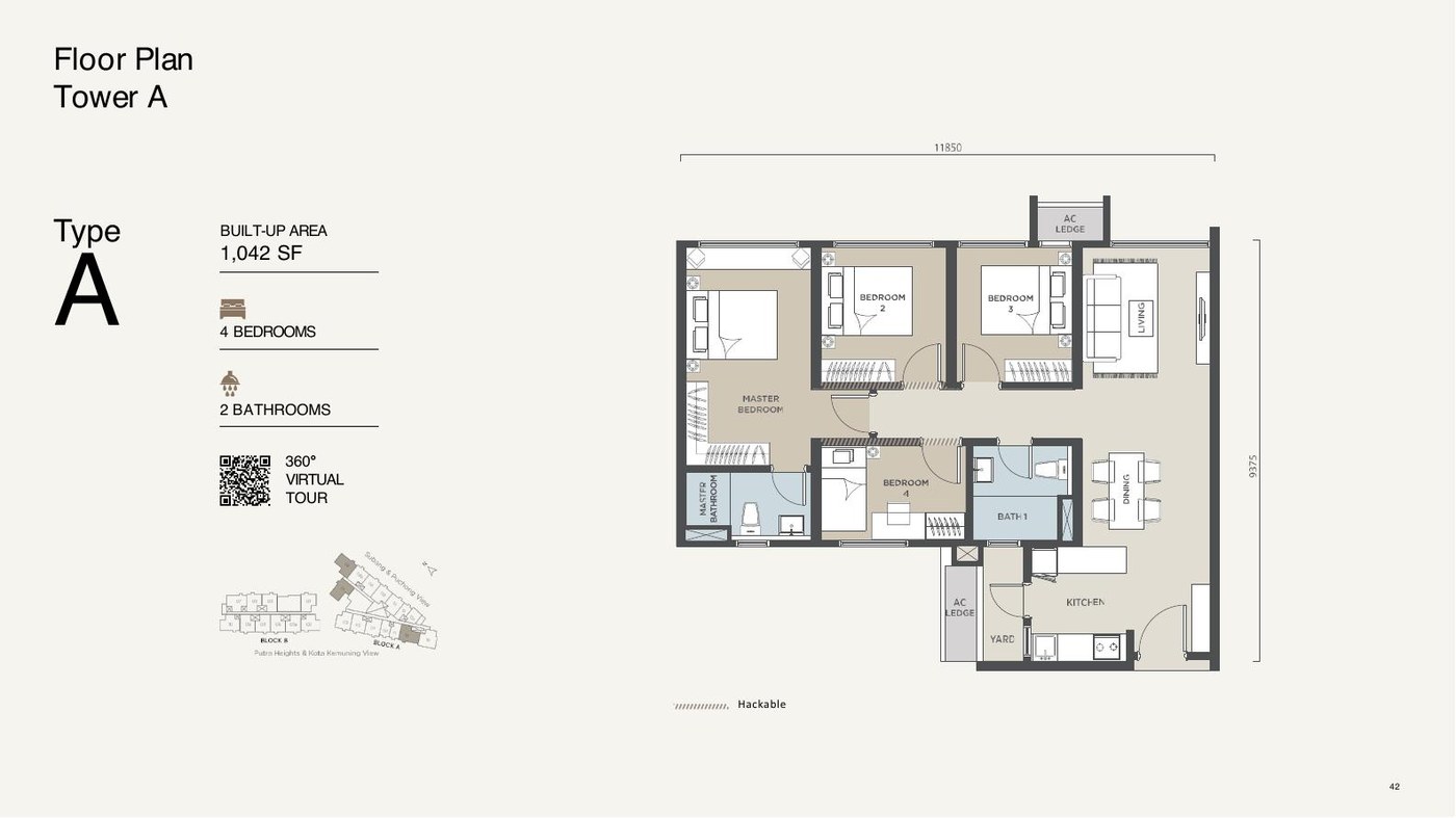 Type A floor plan
