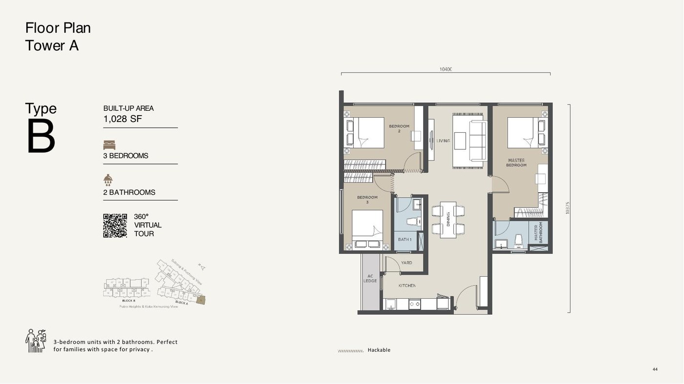 Type B floor plan