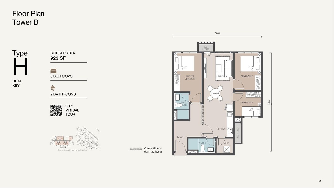 Type H floor plan
