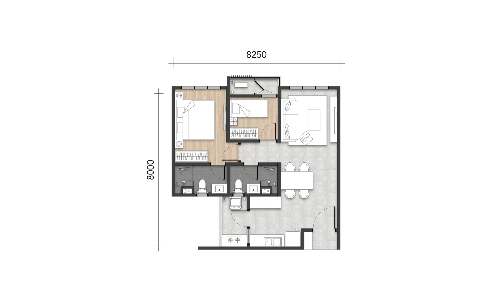 Type A2 floor plan
