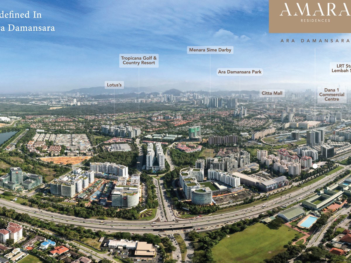 Amara Residence Ara Damansara location map