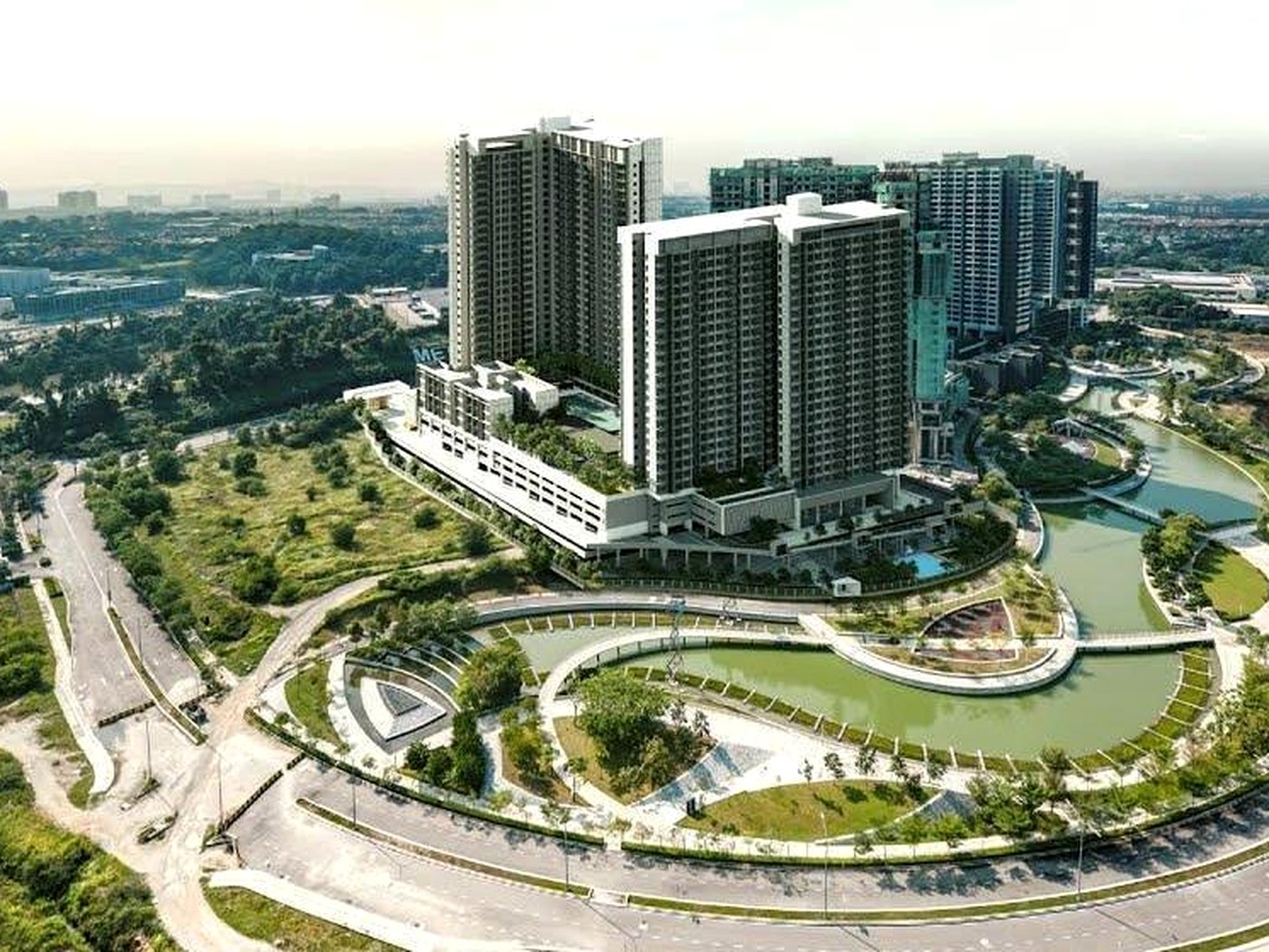 Aerial masterplan perspective