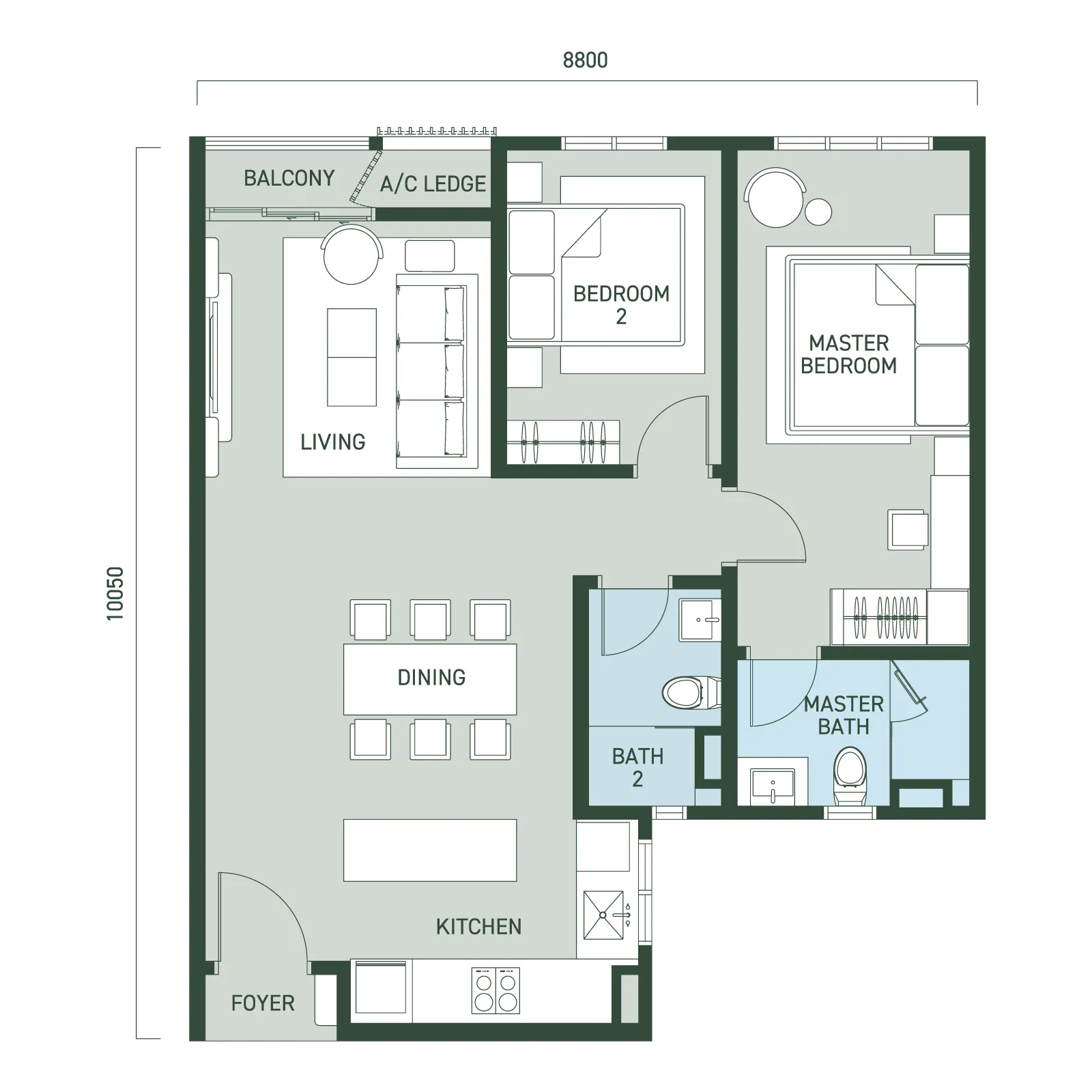 Type A floor plan