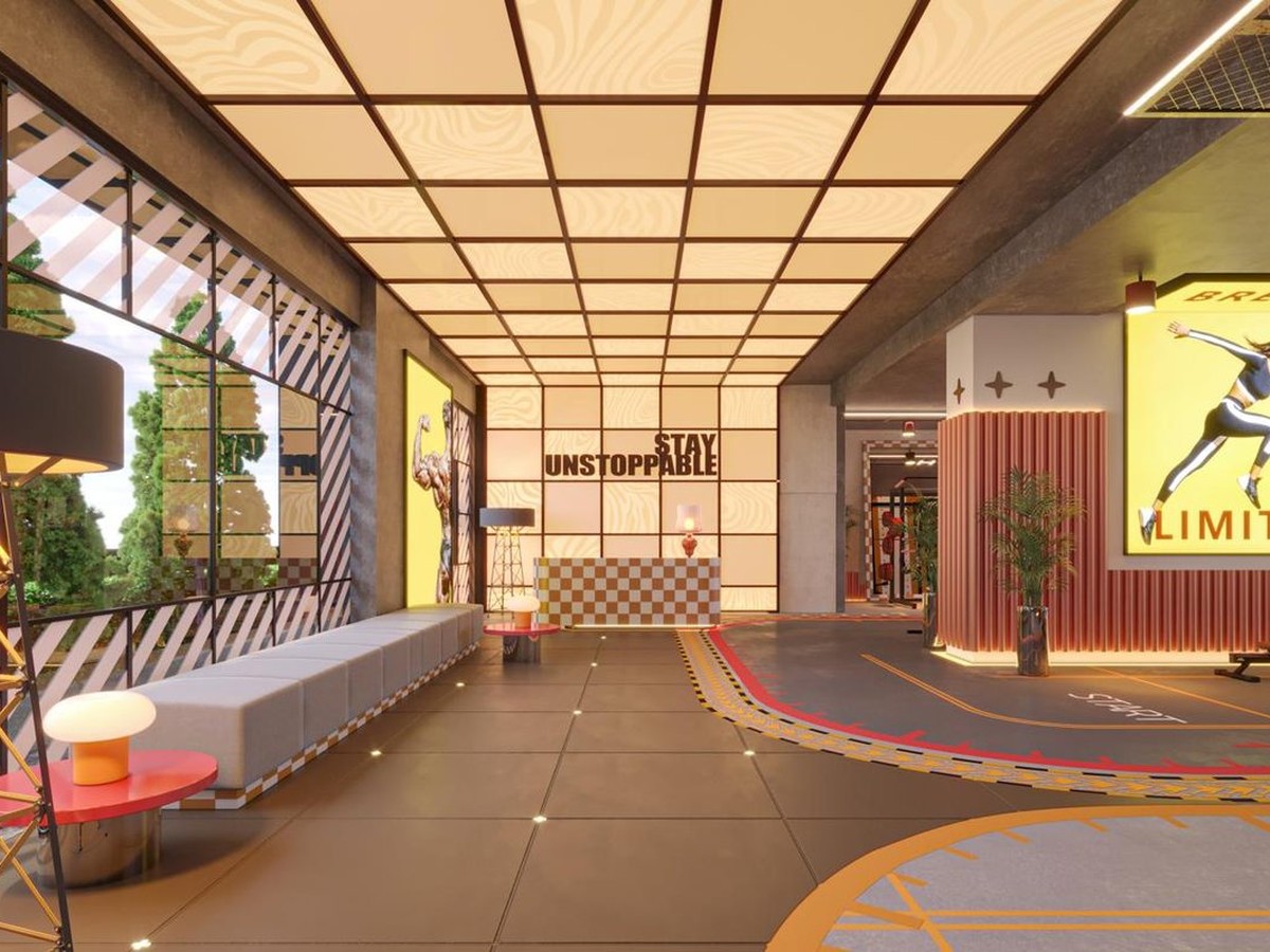 Arrival lobby and welcome plaza