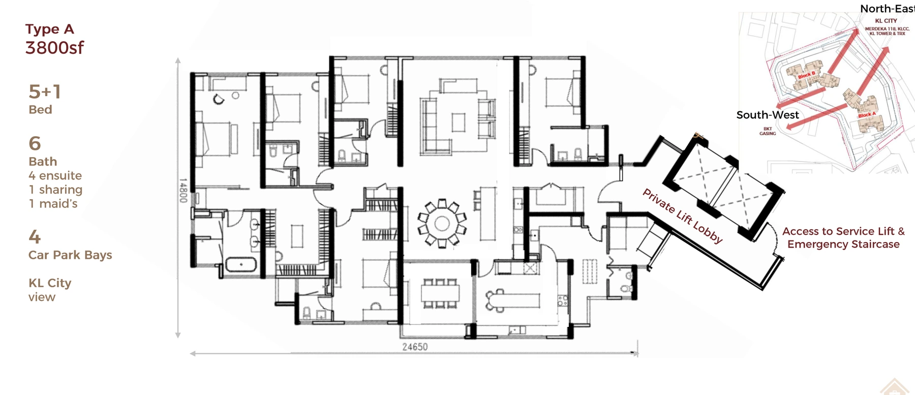 AETAS Taman Desa Proposed Type A floor plan