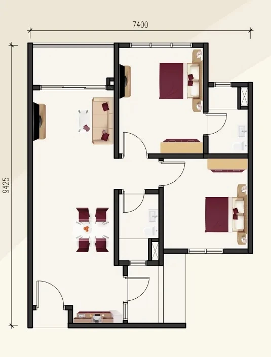 Ambience Residence A / A1 floor plan