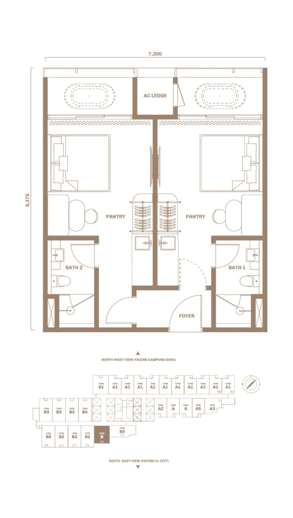 Divine KLCC B floor plan