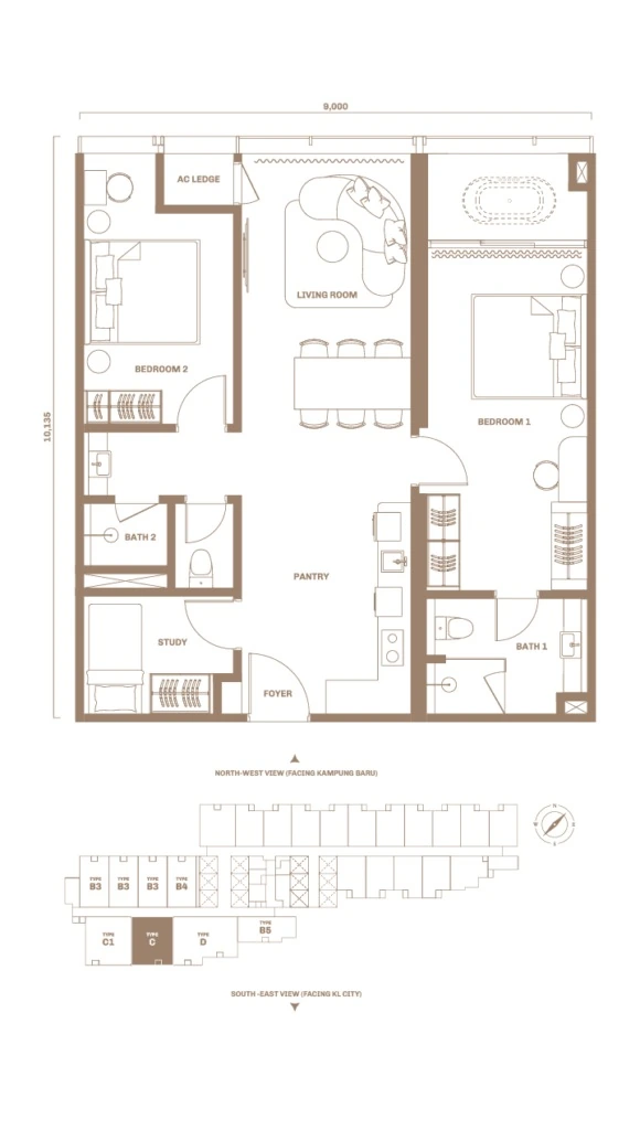 Divine KLCC C floor plan