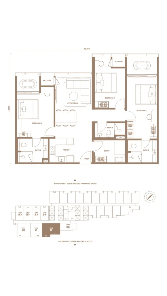 Divine KLCC D floor plan