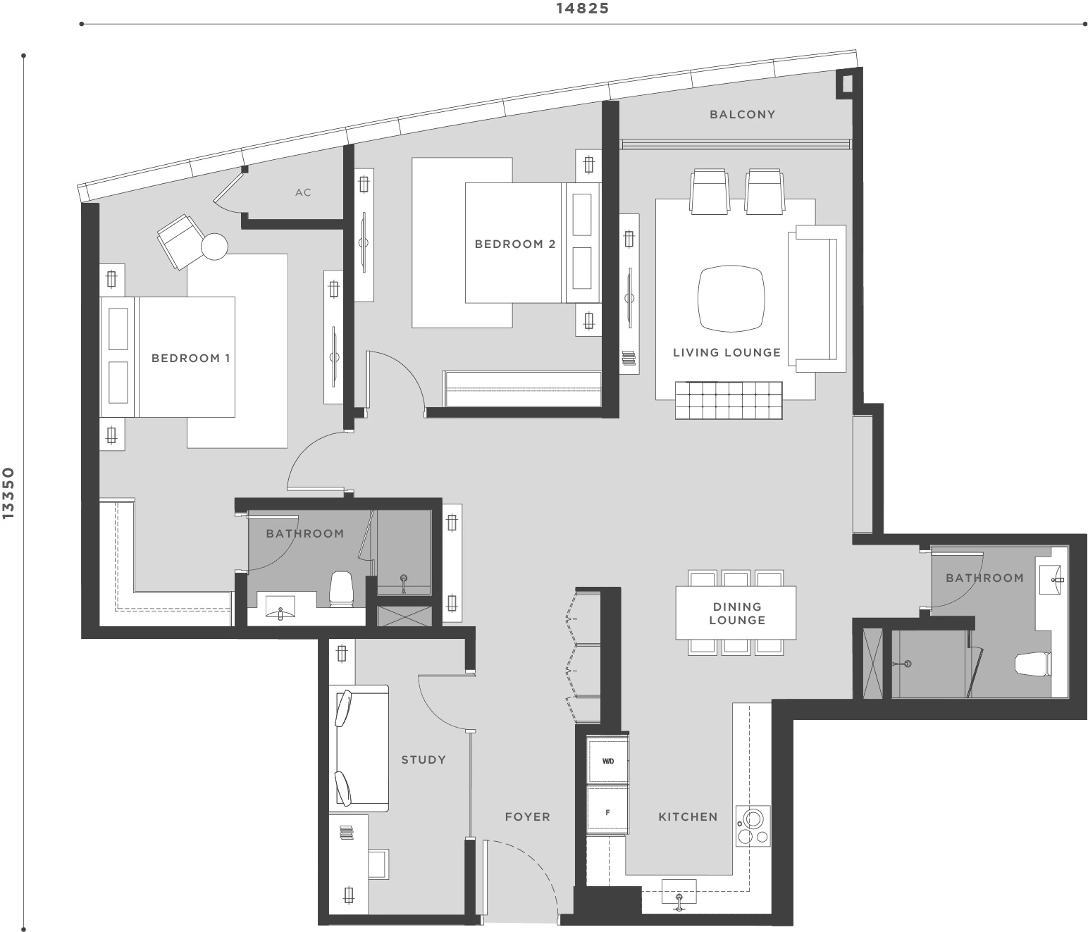 Eaton Residences C4 floor plan