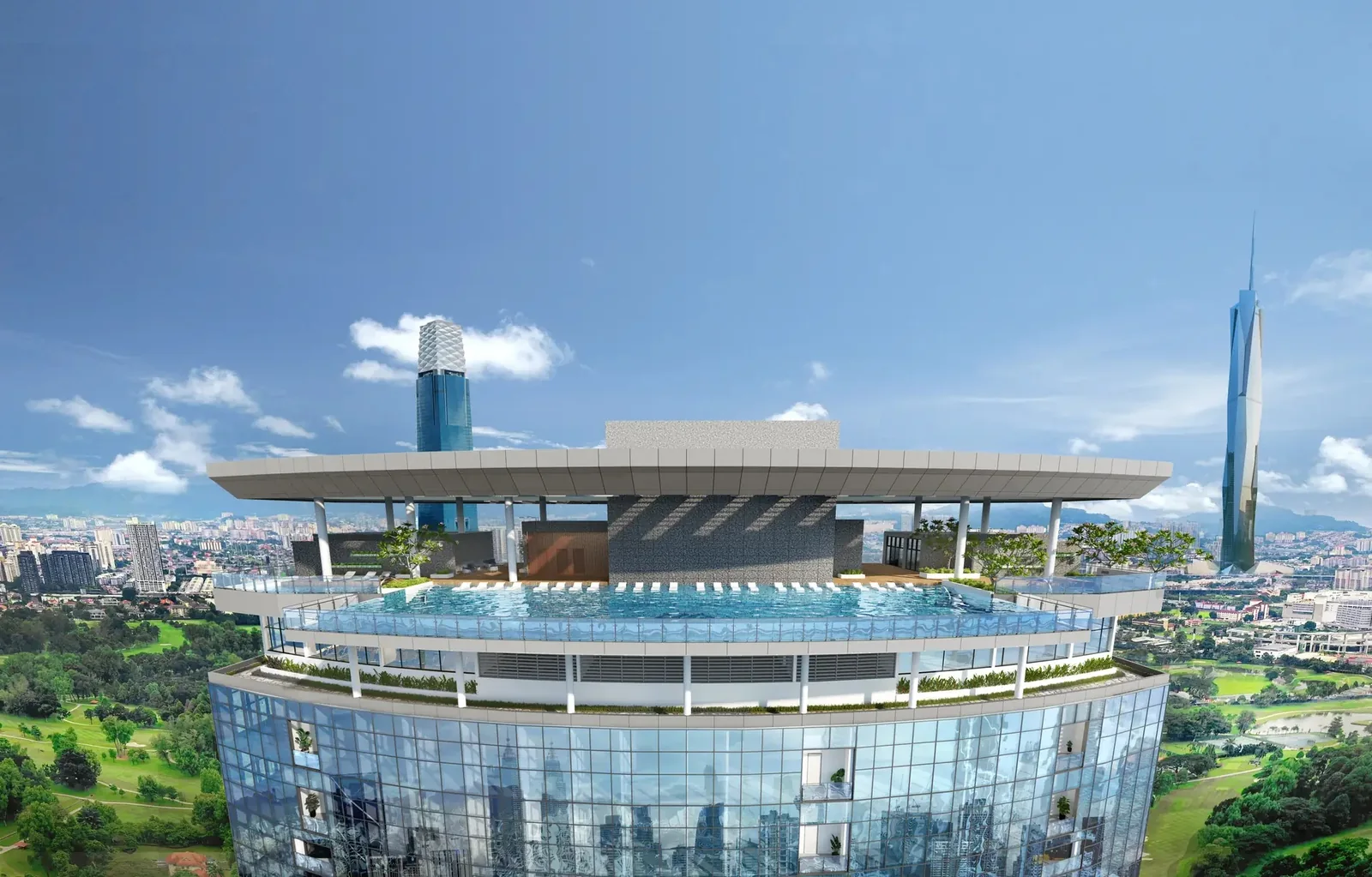 Sky terrace exterior artist impression