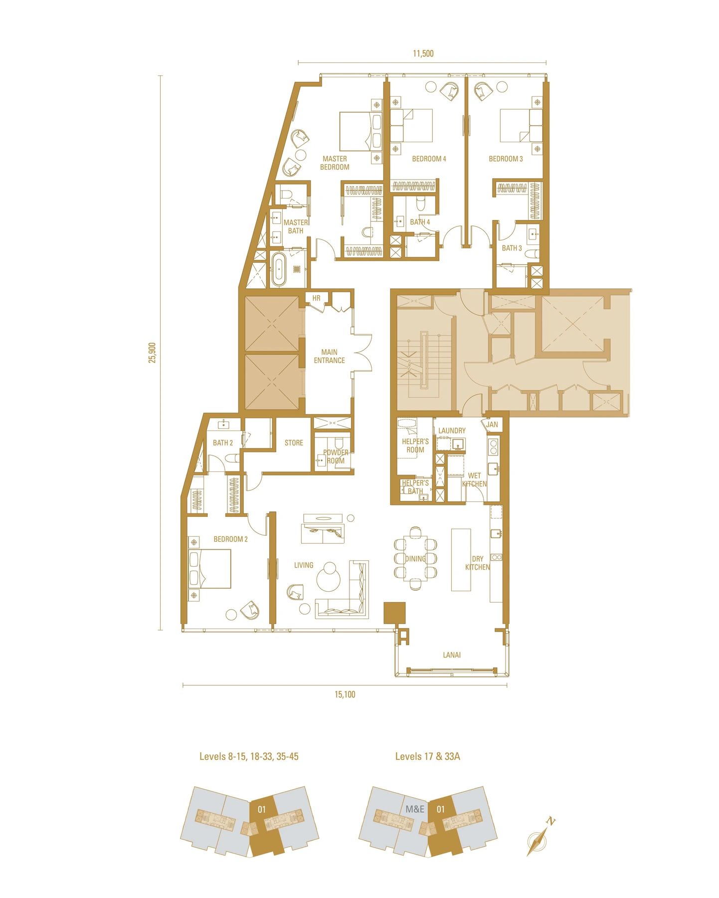 Imperial Residences H1 floor plan