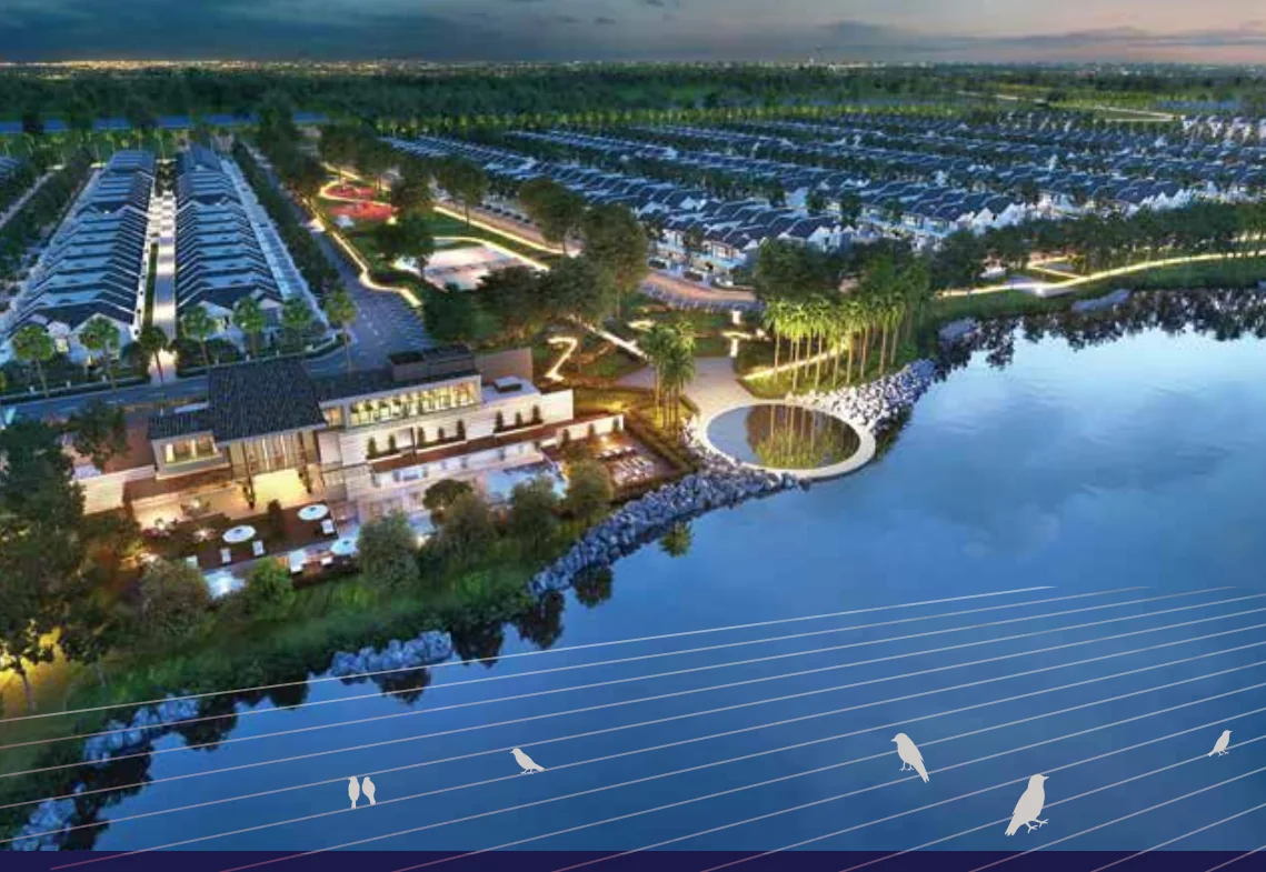 Lakeside neighbourhood concept artist impression