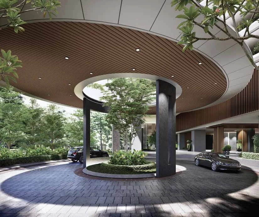 Arrival court artist impression