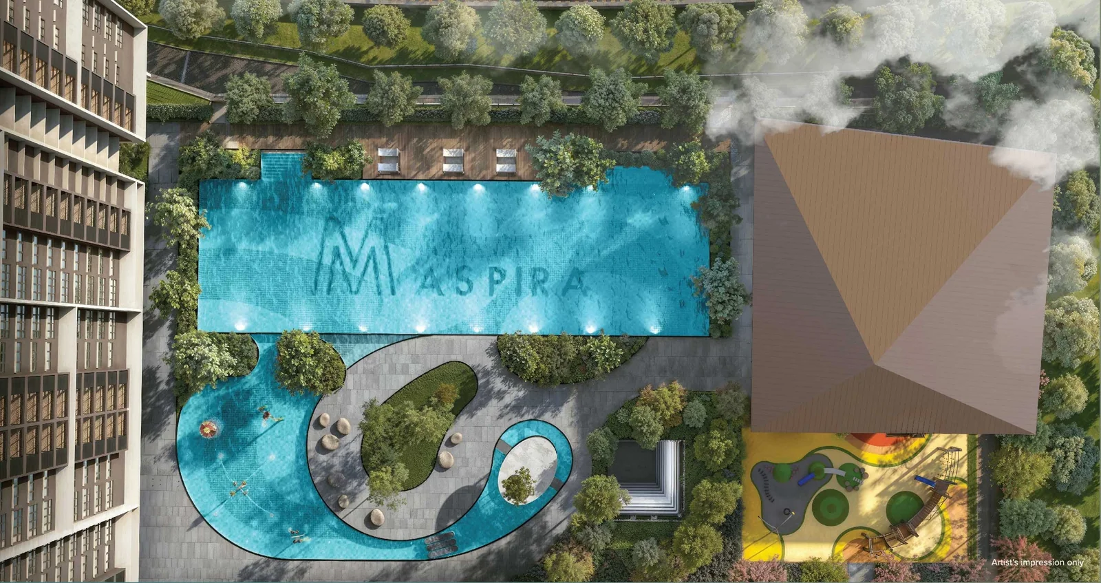 Pool and gardens