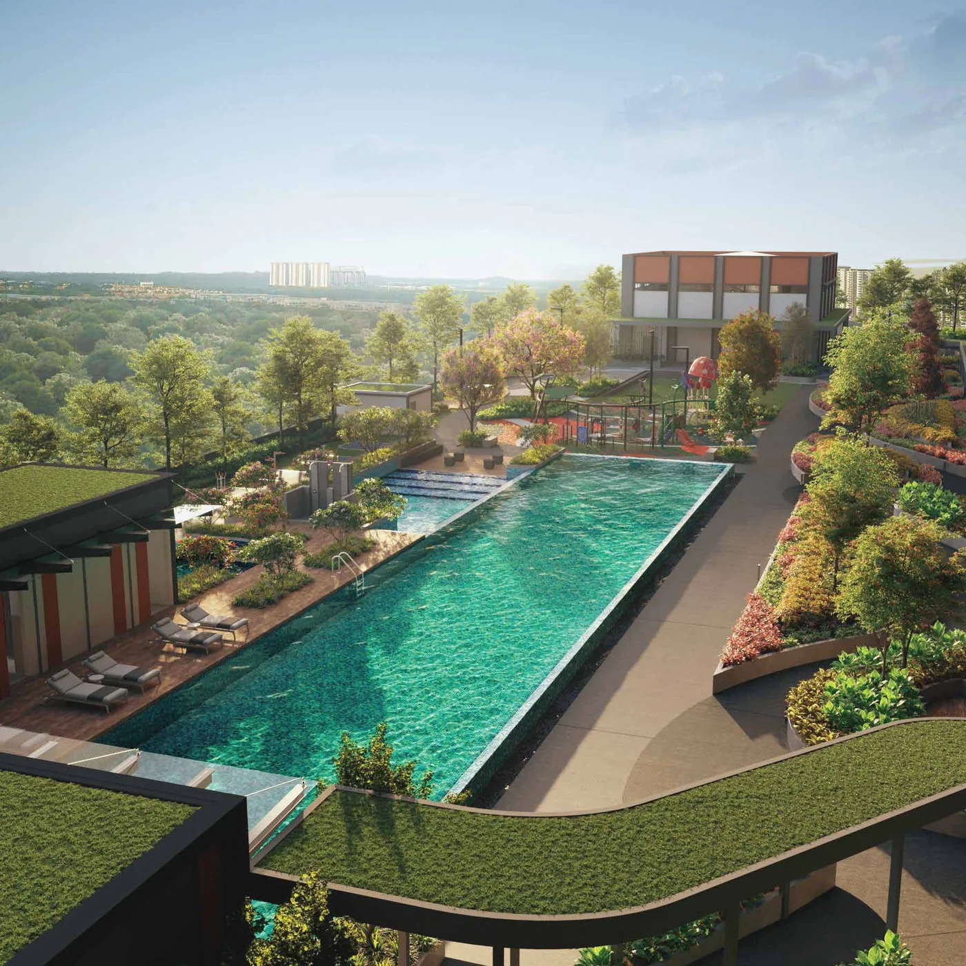 Swimming pool artist impression