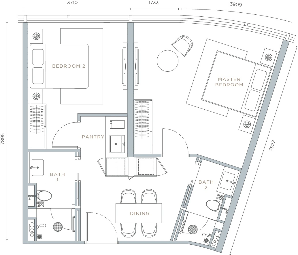 Orion Residence B1 floor plan