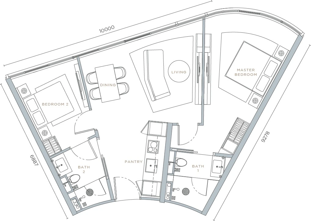 Orion Residence C1 floor plan