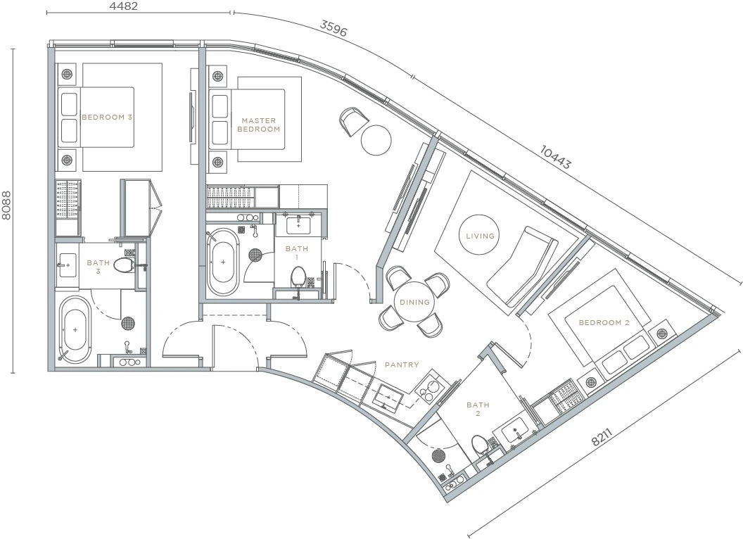 Orion Residence D1 floor plan