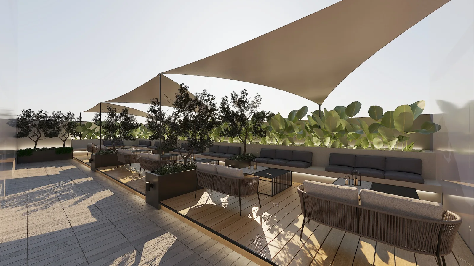 Terrace design artist impression