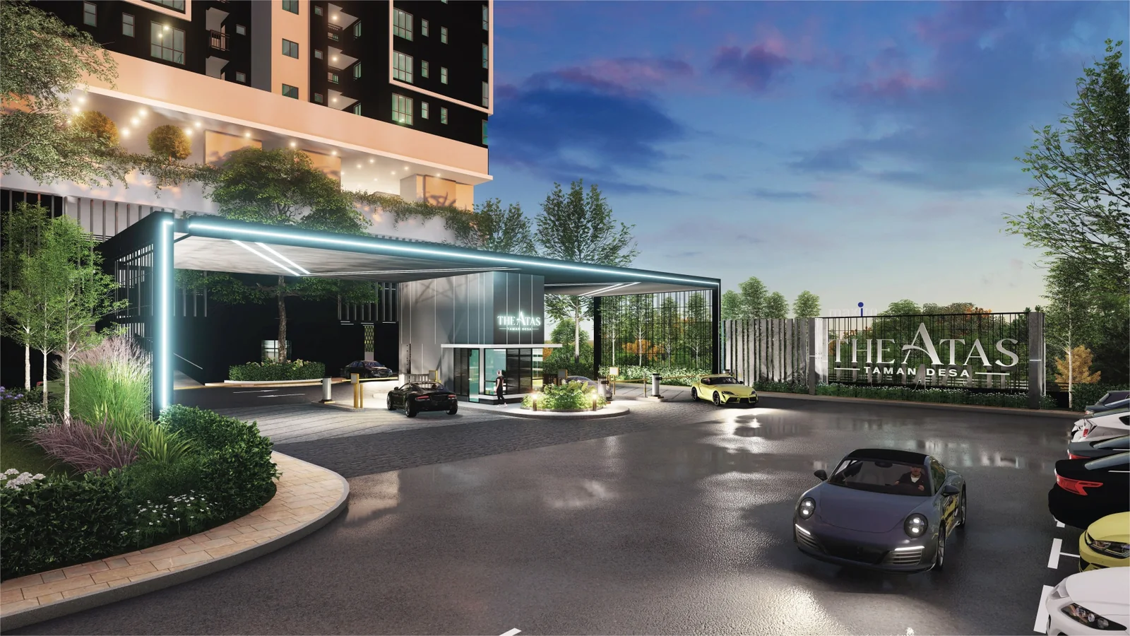 Arrival court artist impression