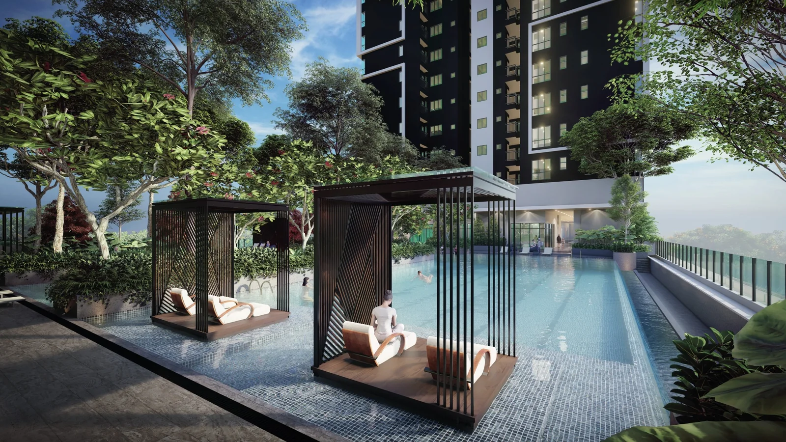 Pool cabanas