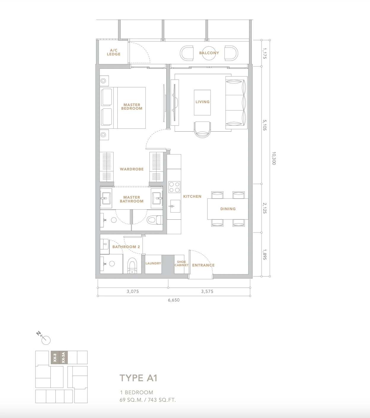 The Conlay A1 floor plan