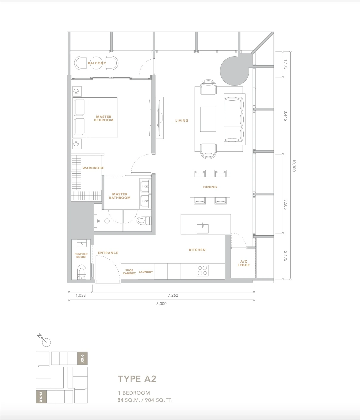 The Conlay A2 floor plan