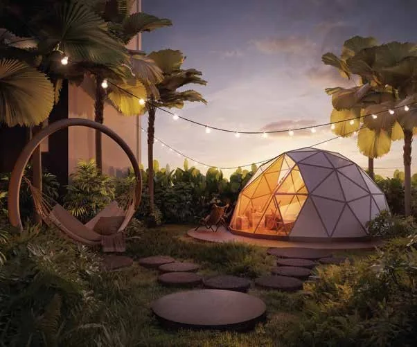 Glamping area