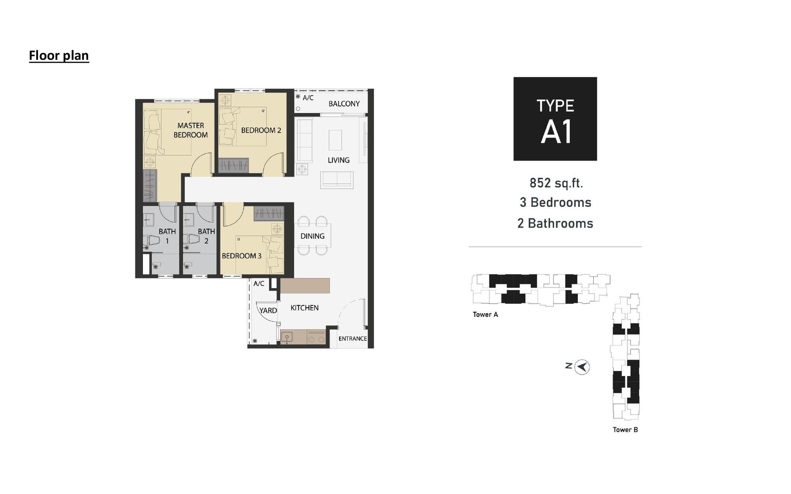Type A1 floor plan