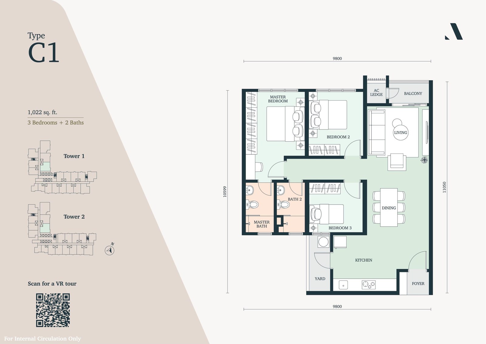 Type C1 floor plan