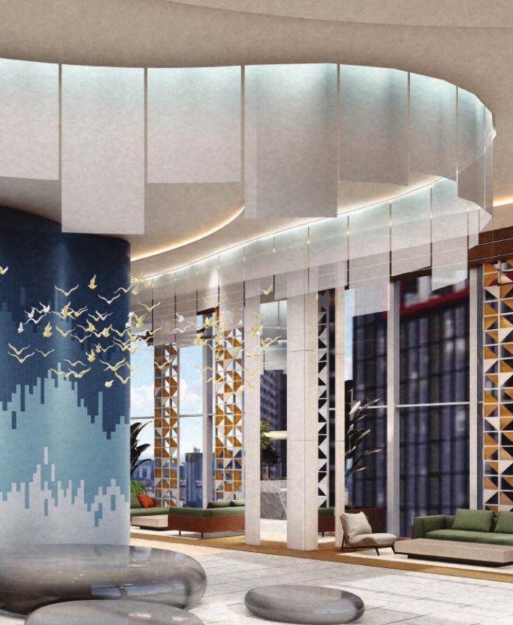 Lift lobby and lounge