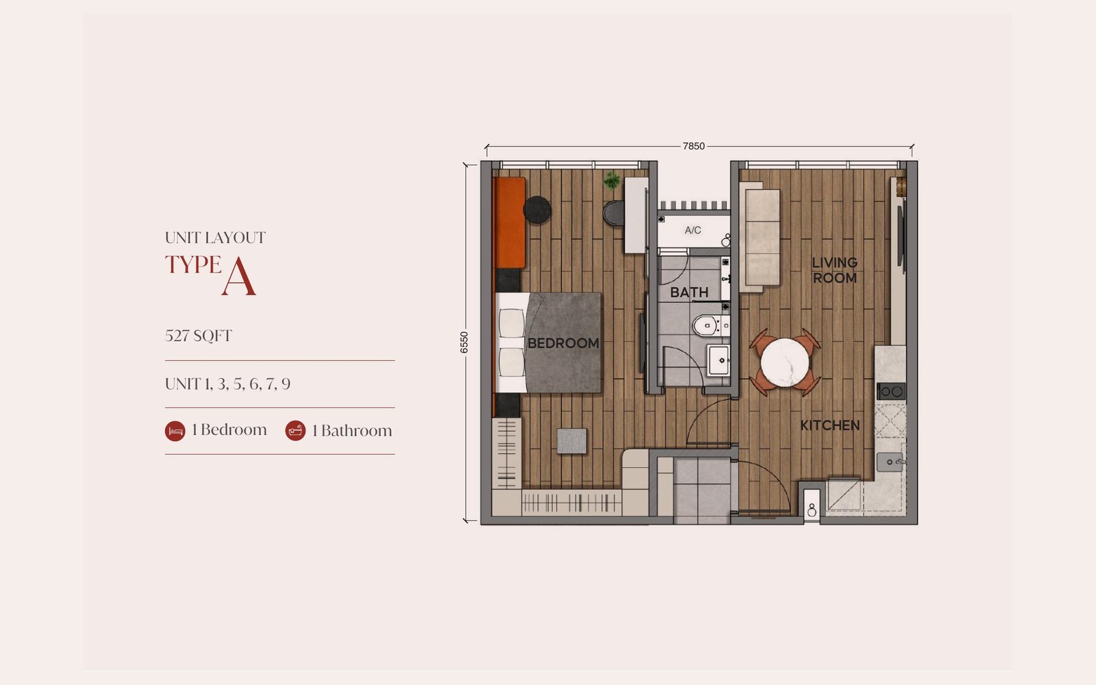 Type A floor plan