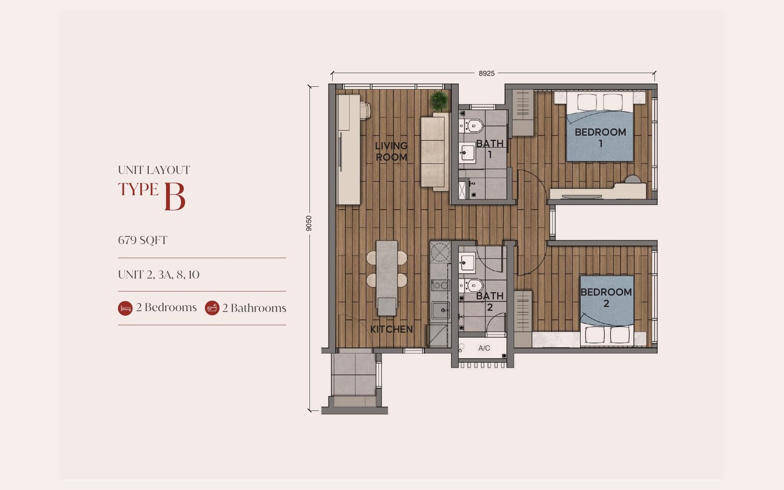 Type B floor plan