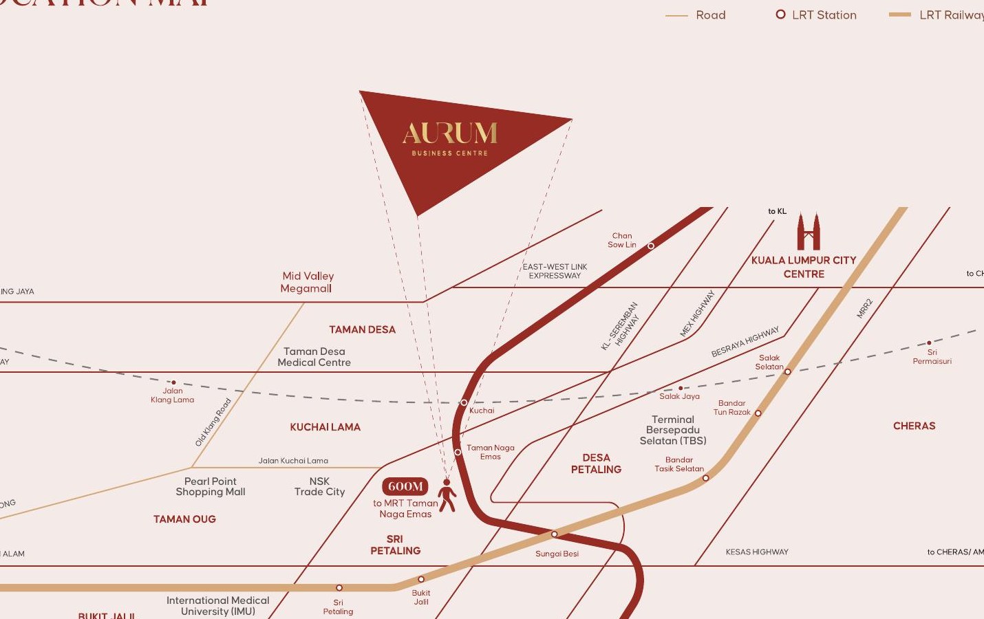 Aurum Business Centre Sri Petaling location map