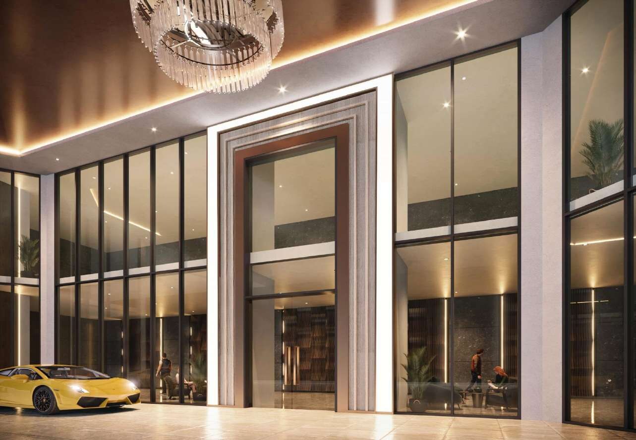 Grand lobby drop-off artist impression