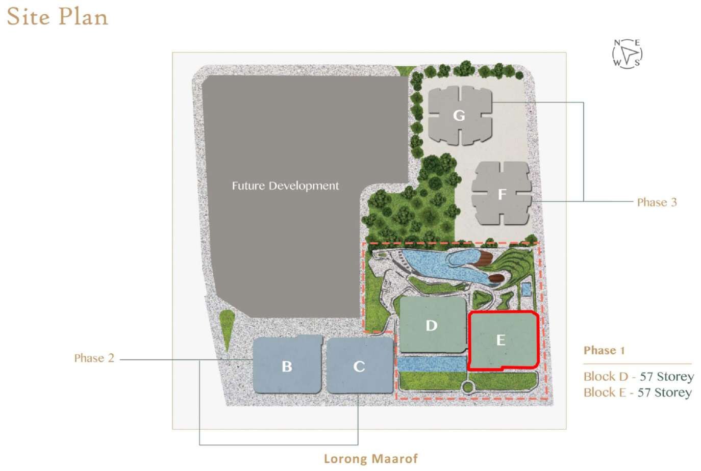 Verdura site plan on Lorong Maarof