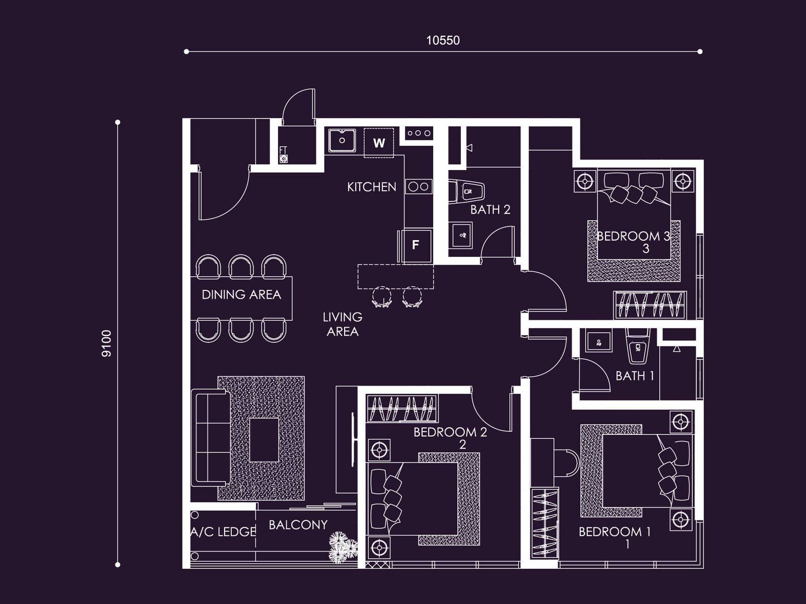 Centrix Type S1 floor plan