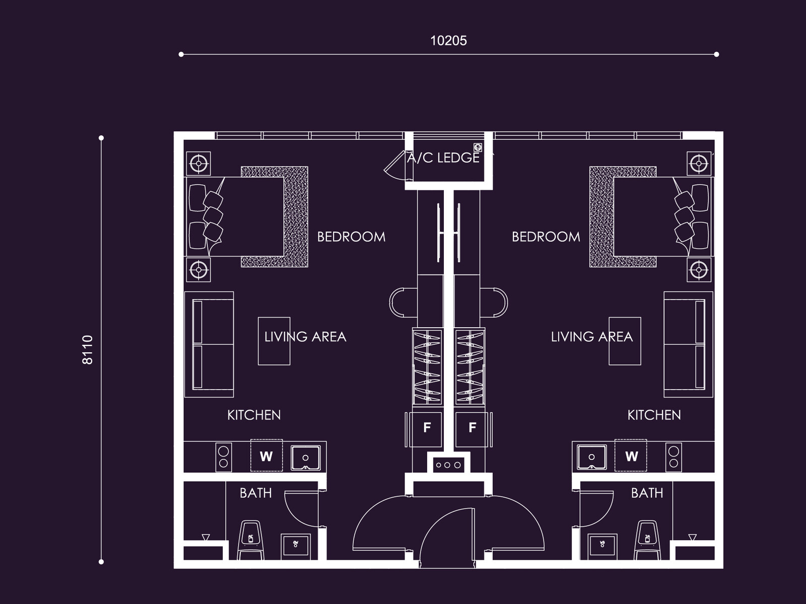 Centrix Type S15/15A floor plan