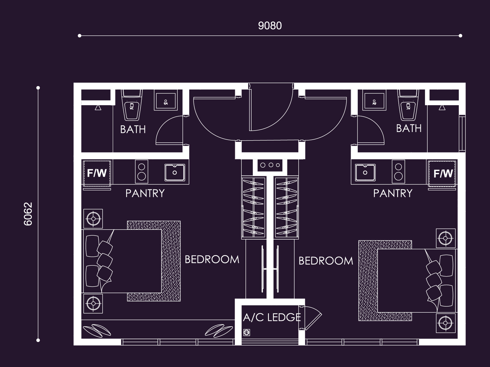 Centrix Type S16 floor plan