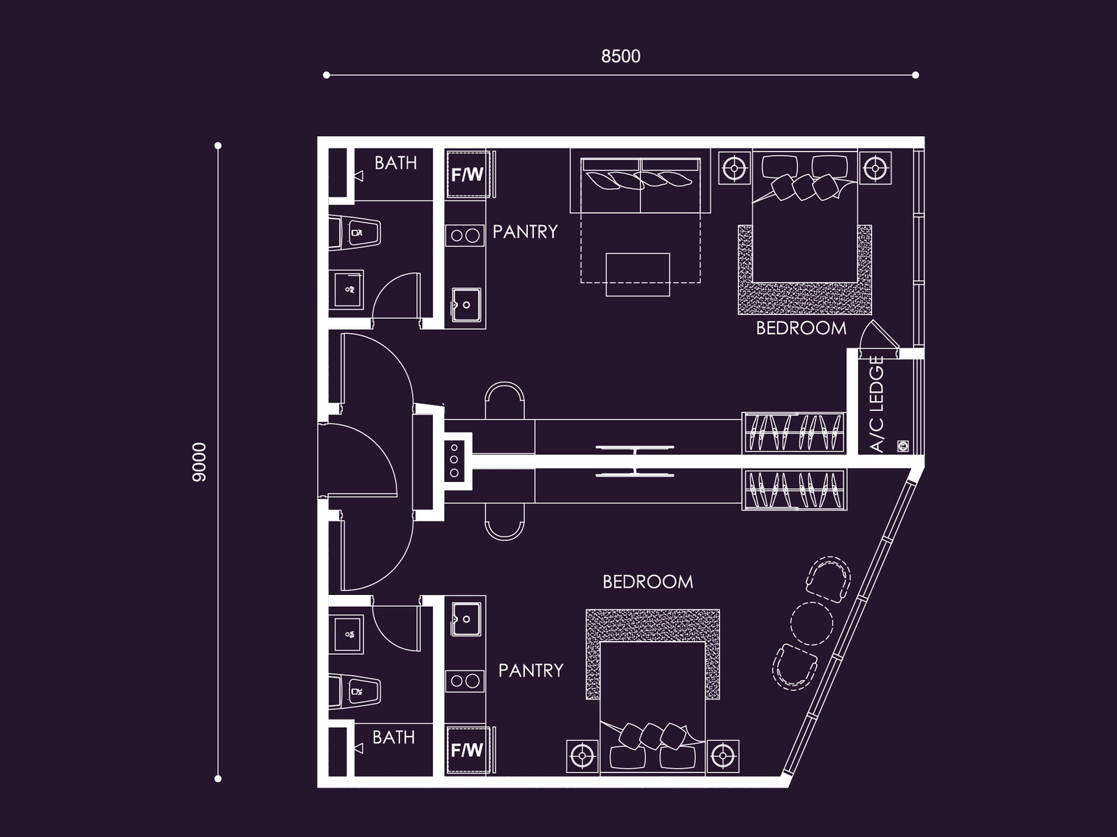 Centrix Type S18 floor plan
