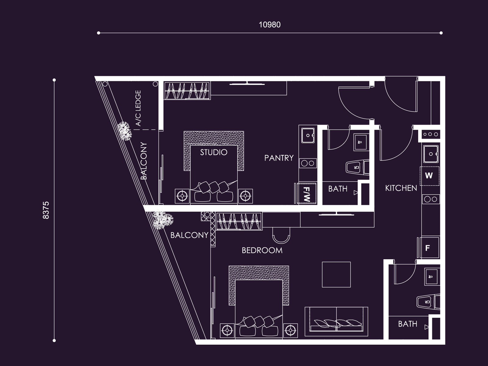 Centrix Type S6A floor plan