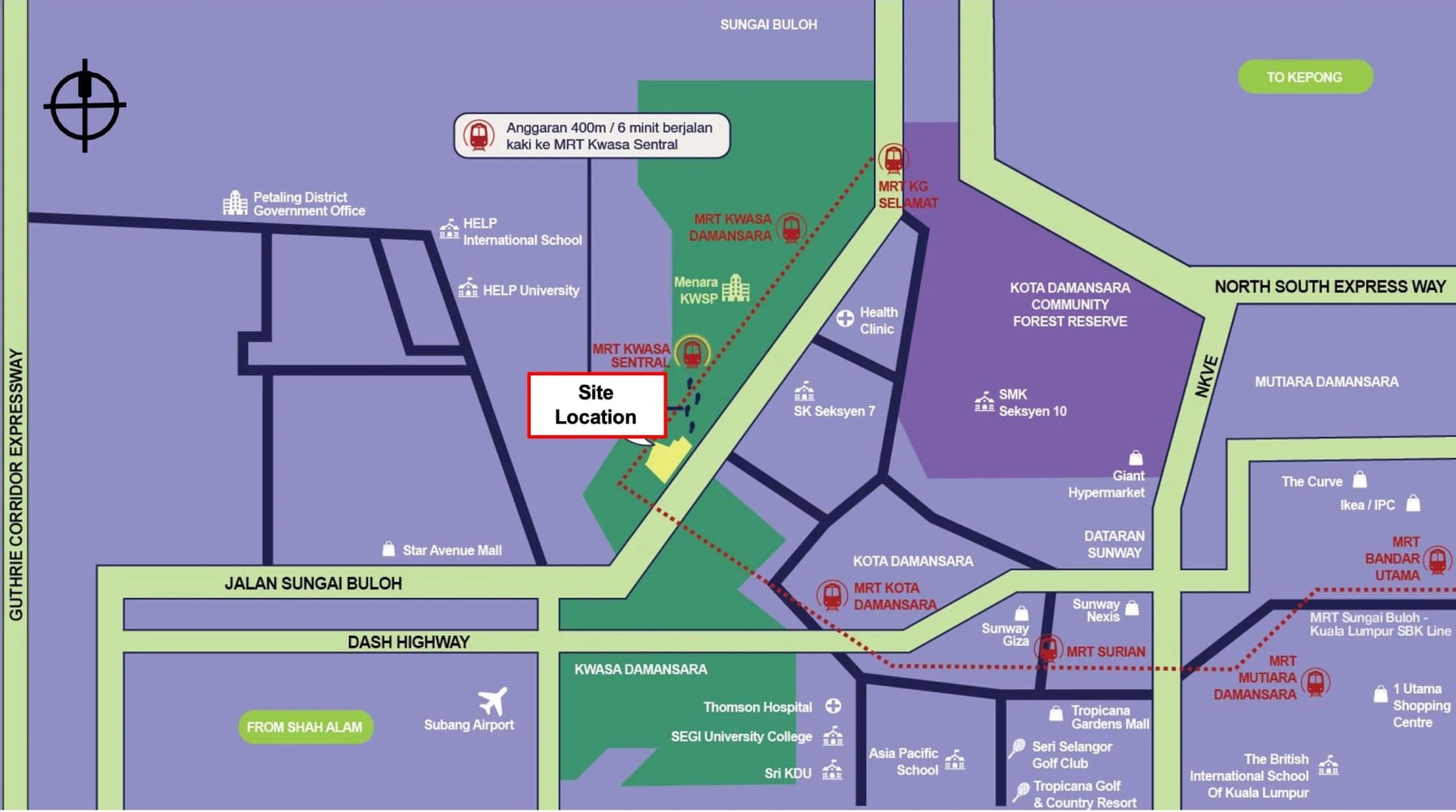 D’Evia Residences location map