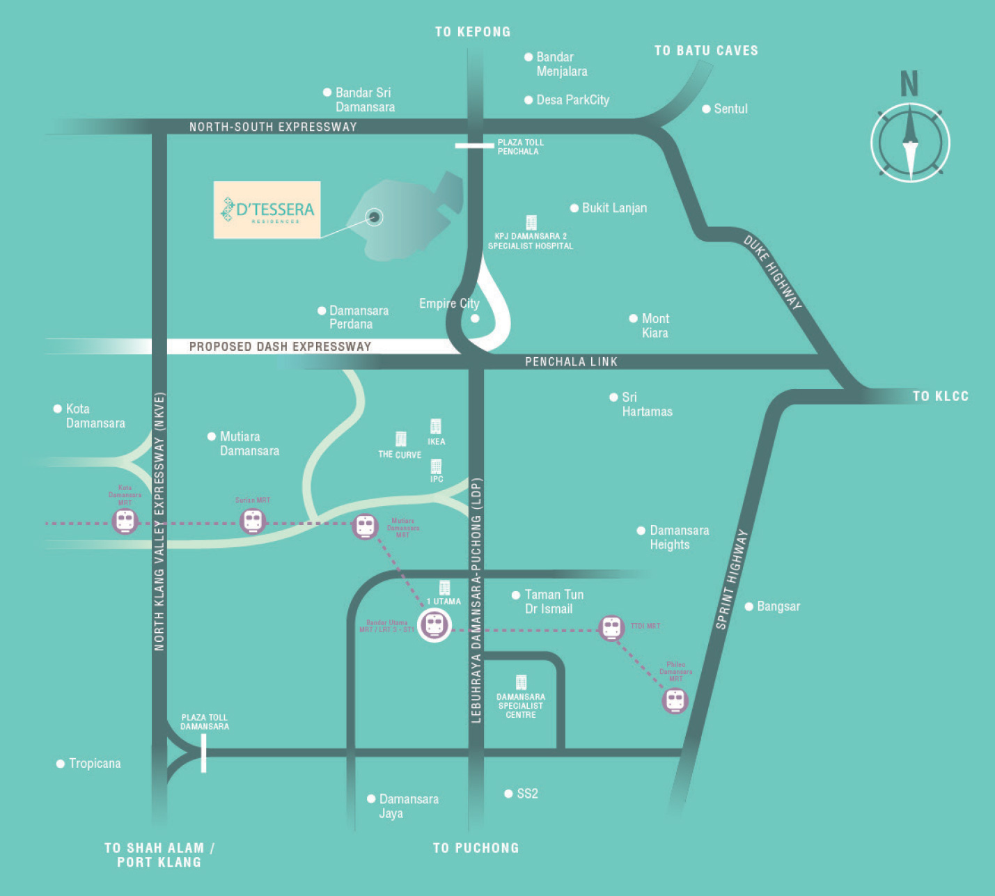 D'Tessera Residences location map